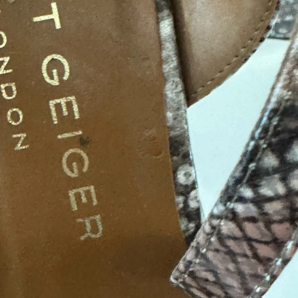 Kurt Geiger London Archer Snake-Embossed Wedge Platform Sandals